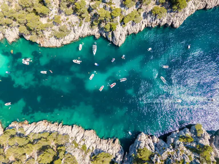 marseille calanques vue aerienne